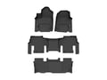 Picture of WeatherTech FloorLiners - Complete Set (1st, 2nd, & 3rd Row) - Black