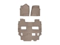 Picture of WeatherTech FloorLiner HP - Complete Set (1st Row, Two Piece - 2nd & 3rd Row) - Tan