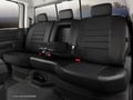 Picture of Fia LeatherLite Custom Seat Cover - Rear Seat - 60 Driver/ 40 Passenger Split Bench - Solid Black - Center Seat Belt - Armrest w/Cupholder - 4 Door