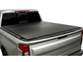 Picture of LOMAX  Hard Tri-Fold Cover - Carbon Fiber Finish - 5 Ft. 8 In. Bed - with Carbon Pro Box - Without Bedside Storage Box