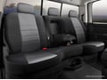 Picture of Fia Neo Neoprene Custom Fit Rear Seat Cover - Rear Seat - 40 Driver/ 60 Passenger Split Bench - Adjustable Headrests - Armrest w/Cup Holder - Black/Gray Center 