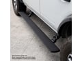 Picture of Go Rhino E-Board E1 Electric Running Board Kit - Protective Bedliner Coating - Extended Cab