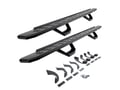 Picture of Go Rhino RB30 Running Board Kit & 2 Pairs of Drops Steps Kit - Textured Black - Crew Max