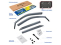 Picture of Goodyear Window Deflectors - In-Channel - 4 pcs - Sedan