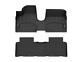 Picture of WeatherTech FloorLiners - 1st Row Over-The-Hump & 2nd Row - Black