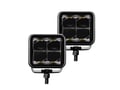 Picture of Go Rhino 750200321SCS Blackout Series Lights - Pair of 2x2 Cube Spot Light Kit