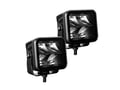 Picture of Go Rhino Blackout Series Lights - 2x2 Cube - Spot Light Kit - Pair