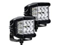 Picture of Go Rhino Bright Series Lights - 4x3 Sideline Cube - Flood Light Kit - Pair