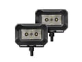 Picture of Go Rhino 751003023FBS Bright Series Lights - Pair of 3x2 Rectangle Flood Light Kit