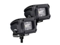 Picture of Go Rhino 751003023FBS Bright Series Lights - Pair of 3x2 Rectangle Flood Light Kit