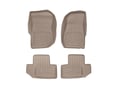 Picture of WeatherTech FloorLiners HP - 1st & 2nd Row (2-pc. Rear Liner) - Tan