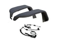Picture of ARIES 2500835 Jeep Wrangler JL Black Aluminum Front Fender Flares with LED Lights