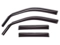 Picture of WeatherTech Side Window Deflectors - 4 Piece - Dark Tint - w/Rubber Sill - Crew Cab