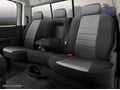 Picture of Fia Neo Neoprene Custom Fit Rear Seat Covers - Rear Seat - 60 Driver/ 40 Passenger Split Bench - Center Armrest w/cup holder - Black/Gray Center Panel