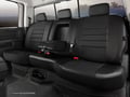 Picture of Fia LeatherLite Custom Rear Seat Cover - Rear - 60/40 Split - Solid Black - With Cupholders