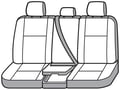 Picture of SeatSaver Custom Seat Cover - Polycotton - WaterProof - Gray - w/40/20/40 Bench Seatw/Adj Headrestw/Cvrd Fold Dwn Consolew/Air Bagw/o Cupholderw/Center Seat Bottom Storage - Crew Cab - Extended Cab - Regular Cab