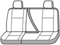 Picture of SeatSaver Custom Seat Cover - Polycotton - Gray/Silver - w/60/40 Bench Seat - w/Adjustable Headrests - w/Center Shoulder Belt