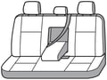 Picture of Covercraft Polycotton SeatSaver Custom Second Row Seat Covers - Misty Grey