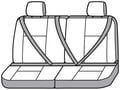 Picture of SeatSaver Custom Seat Cover - Polycotton - Misty Gray - w/50/50 Split 3 Passenger - w/Adjustable Headrest - Shoulder Belt In Back Seat