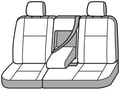 Picture of Seat Saver 2nd Row - With 60/40-split bench seat with 2 adjustable headrests with center shoulder belt with fold-down armrest/cupholder
