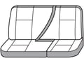 Picture of SeatSaver Custom Seat Cover - Polycotton - Charcoal - w/60/40 Split Bottom Seat - Solid Back - w/2 Headrests-Rear Wall Mounted - w/o Armrest - Extended Cab