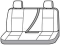 Picture of SeatSaver Custom Seat Cover - Polycotton - Misty Gray - w/Bench Seat - w/2 Adjustable Headrest - Center Shoulder Belt - Extended Cab