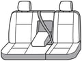 Picture of SeatSaver Custom Seat Cover - Polycotton - Charcoal - w/60/40 Bench Seat - w/Adjustable Headrest - w/Fold Down Center Armrest
