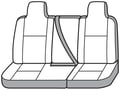 Picture of SeatSaver Custom Seat Cover - Polycotton - Gray/Silver - w/60/40 Cushion - w/40/20/40 Bench Seat - w/Molded Headrest - w/Center Shoulder Belt
