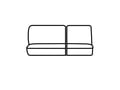 Picture of Covercraft Polycotton SeatSaver Custom Third Row Seat Covers - Taupe