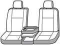 Picture of SeatSaver Custom Seat Cover - Polycotton - Misty Gray - w/40/20/40 Bench Seat - w/Adj. Headrest - w/Fold Down Console - Center Seat Storage Covered - Crew Cab