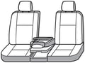Picture of SeatSaver Custom Seat Cover - Polycotton - Misty Gray - w/40/20/40 Bench Seatw/Adj Headrestw/Fold Down Console/CupholderSeat Airbagw/Or w/o Ctr Seat Bottom Storage - Crew Cab - Extended Cab