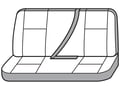 Picture of SeatSaver Custom Seat Cover - Polycotton - Gray/Silver - w/ Bench Seat - w/ Shoulder Belt