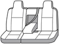 Picture of SeatSaver Custom Seat Cover - Polycotton - Charcoal - w/60/40 Bench Seat - w/Fold Down Console - w/Center Shoulder Belt