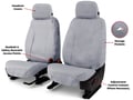 Picture of SeatSaver Custom Seat Cover - Polycotton - Gray/Silver - w/60/40 Bench Seat - w/Adjustable Headrest