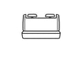 Picture of Carhartt Super Dux SeatSaver Custom Third Row Seat Covers - With folding bench seat with 2 adjustable headrests with shoulder belts in seat back