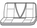 Picture of Carhartt Super Dux SeatSaver Custom Third Row Seat Covers - Last row solid bench seat without headrests with 2 shoulder belts