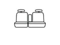 Picture of Carhartt Super Dux SeatSaver Custom Front Row Seat Covers - With 60/40-split bench seat with adjustable headrests with fold-down console (cover not provided for console)
