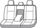 Picture of Carhartt Super Dux SeatSaver Custom Second Row Seat Covers - With 60/40-split bench seat with 3 adjustable headrests with fold-down armrest/cupholder