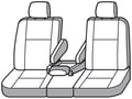 Picture of Precision Fit Seat Covers 2nd Row - With 40/20/40-split bench seat with 3 adjustable headrests with 1 armrest per seat with center console