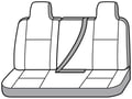 Picture of Precision Fit Seat Covers 2nd Row - With 60/40-split bench seat with 2 adjustable headrests without center armrest