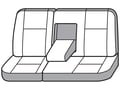 Picture of Precision Fit Seat Covers 2nd Row - With 60/40-split bench seat without headrests with center armrest/cupholder with seat belt cutout