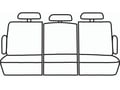 Picture of Precision Fit Seat Covers 2nd Row - With 40/20/40-split bench seat with 3 adjustable headrests with 1 armrest per seat with center console