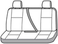 Picture of Precision Fit Seat Covers 2nd Row - Quad cab with solid bench seat with 2 adjustable headrests without center fold-down armrest