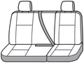 Picture of Precision Fit Seat Covers 2nd Row - Quad cab with 40/60-split bench seat with 2 adjustable headrests without center fold-down armrest
