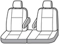 Picture of Precision Fit Seat Covers 2nd Row - With 50/50-split bench seat with 2 adjustable headrests with 1 armrest per seat