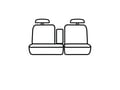Picture of Carhartt Super Dux Precision Fit Second Row Seat Covers - With 40/60-split bench seat with 2 adjustable headrests without armrest with bolster side airbags