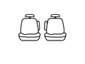 Picture of Precision Fit Seat Covers 1st Row - With captains bucket seats with adjustable headrests without diver-side inboard lumbar knob with 1 armrest per seat with seat airbags