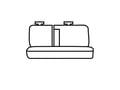Picture of Carhartt Super Dux Precision Fit Second Row Seat Covers - With 60/40-split bench seat with 2 adjustable headrests with center armrest