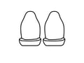 Picture of Precision Fit Seat Covers 1st Row - Sedan with sport bucket seats with molded headrests with manual controls with seat airbags
