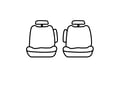 Picture of Precision Fit Seat Covers 2nd Row - With 50/50-split bench seat with adjustable headrests with center armrest